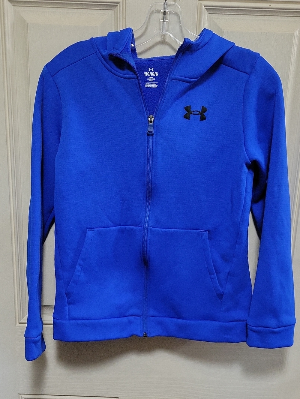 Under Armour Boys' Full-Zip Hoodie - Bright Blue - Youth Large